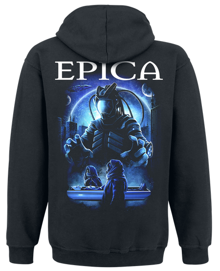 Sweat-shirt à capuche  de Epica - Fight To Survive - S à XXL - pour Homme - noir - Epica - View 2