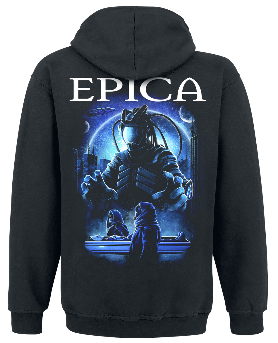 Sweat-shirt à capuche  de Epica - Fight To Survive - S à XXL - pour Homme - noir - Epica - View 2
