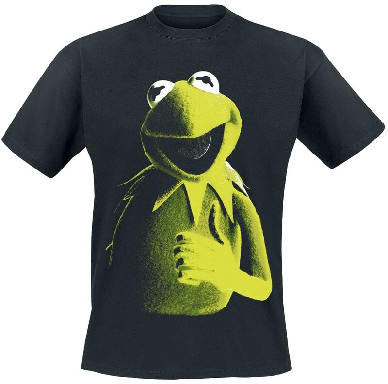 T-Shirt Manches courtes Disney de Les Muppets - Kermit Posing - M à 3XL - pour Homme - noir - Les Muppets
