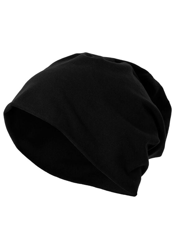 Bonnet  de Build Your Brand - Jersey Beanie - pour Unisexe - noir - Build Your Brand