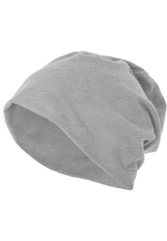 Bonnet  de Build Your Brand - Jersey Beanie - pour Unisexe - gris chiné - Build Your Brand