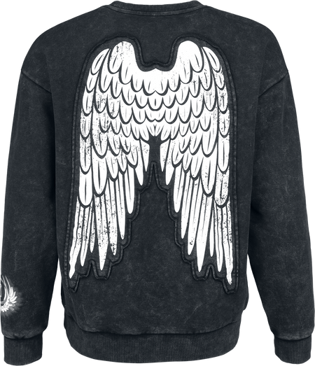 Sweat-shirt  de Supernatural - Ailes - S à XXL - pour Femme - noir - Supernatural - View 2