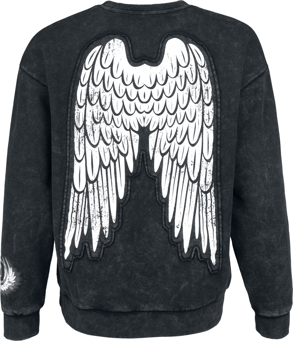 Sweat-shirt  de Supernatural - Ailes - S à XXL - pour Femme - noir - Supernatural - View 2