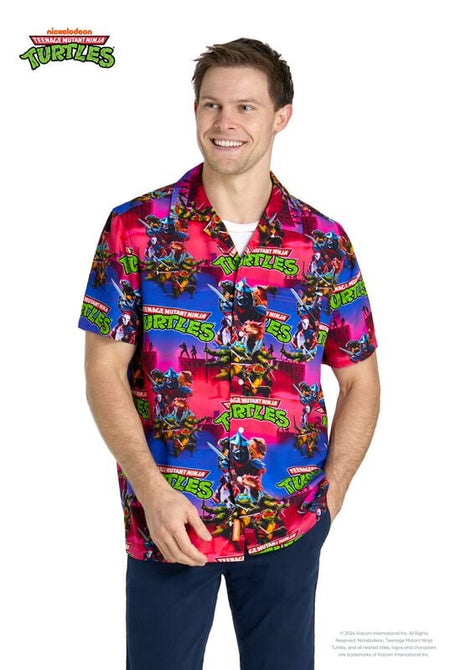 Chemise manches courtes  de Les Tortues Ninja - Ninja Power - M à L - pour Homme - multicolore - Les Tortues Ninja