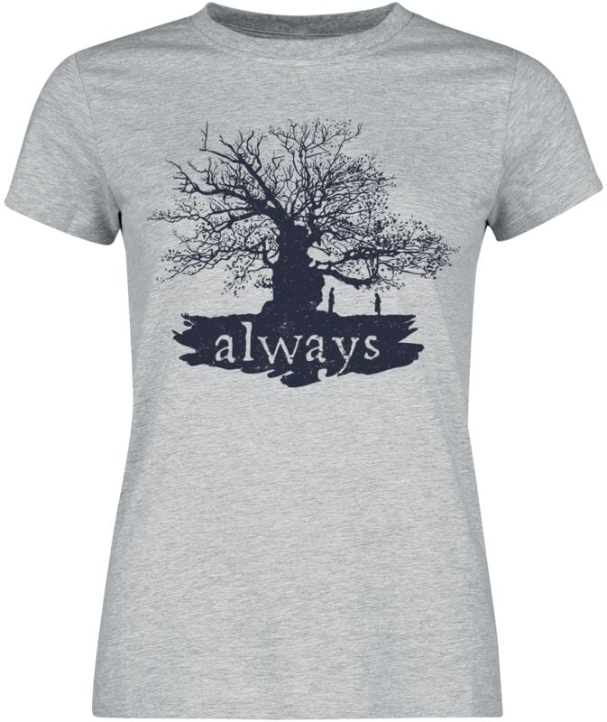 T-Shirt Manches courtes  de Harry Potter - Saule Cogneur - L à XL - pour Femme - gris chiné - Harry Potter