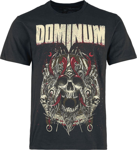 T-Shirt Manches courtes  de Dominum - Tour-Shirt 2025 - S à 3XL - pour Homme - noir - Dominum