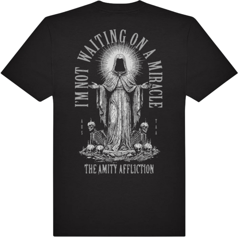 T-Shirt Manches courtes  de The Amity Affliction - State Not Waiting On A Miracle - S à XXL - pour Homme - noir - The Amity Affliction - View 2