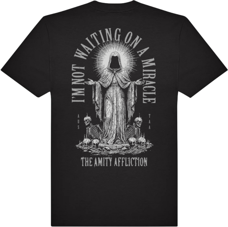 T-Shirt Manches courtes  de The Amity Affliction - State Not Waiting On A Miracle - S à XXL - pour Homme - noir - The Amity Affliction - View 2