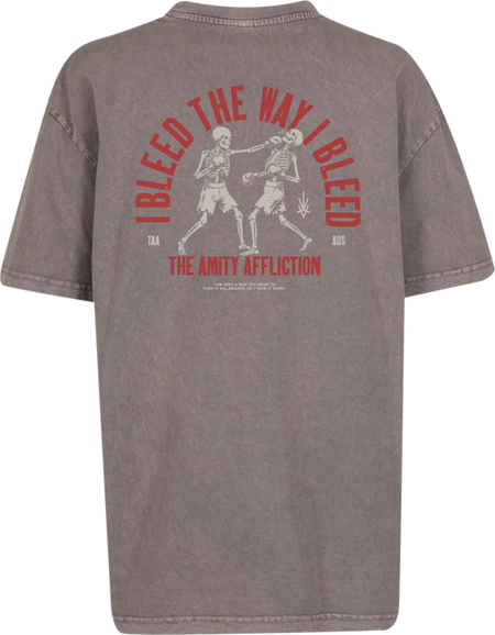 T-Shirt Manches courtes  de The Amity Affliction - Box Skeleton - S à XXL - pour Homme - gris/marron - The Amity Affliction - View 2
