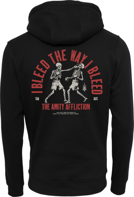 Sweat-shirt à capuche  de The Amity Affliction - Box Skeleton - S à XXL - pour Homme - noir - The Amity Affliction - View 2