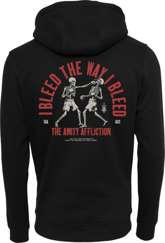 Sweat-shirt à capuche  de The Amity Affliction - Box Skeleton - S à XXL - pour Homme - noir - The Amity Affliction - View 2