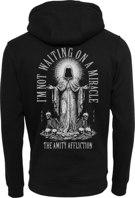 Sweat-shirt à capuche  de The Amity Affliction - State Not Waiting On A Miracle - S à XXL - pour Homme - noir - The Amity Affliction - View 2