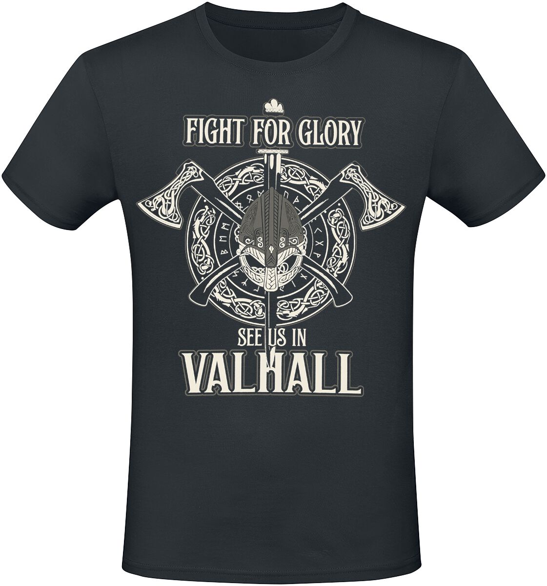 T-Shirt Manches courtes  de Lobo Negro - Fight For Glory - S à 4XL - pour Homme - noir - Lobo Negro