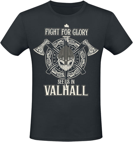T-Shirt Manches courtes  de Lobo Negro - Fight For Glory - S à 4XL - pour Homme - noir - Lobo Negro