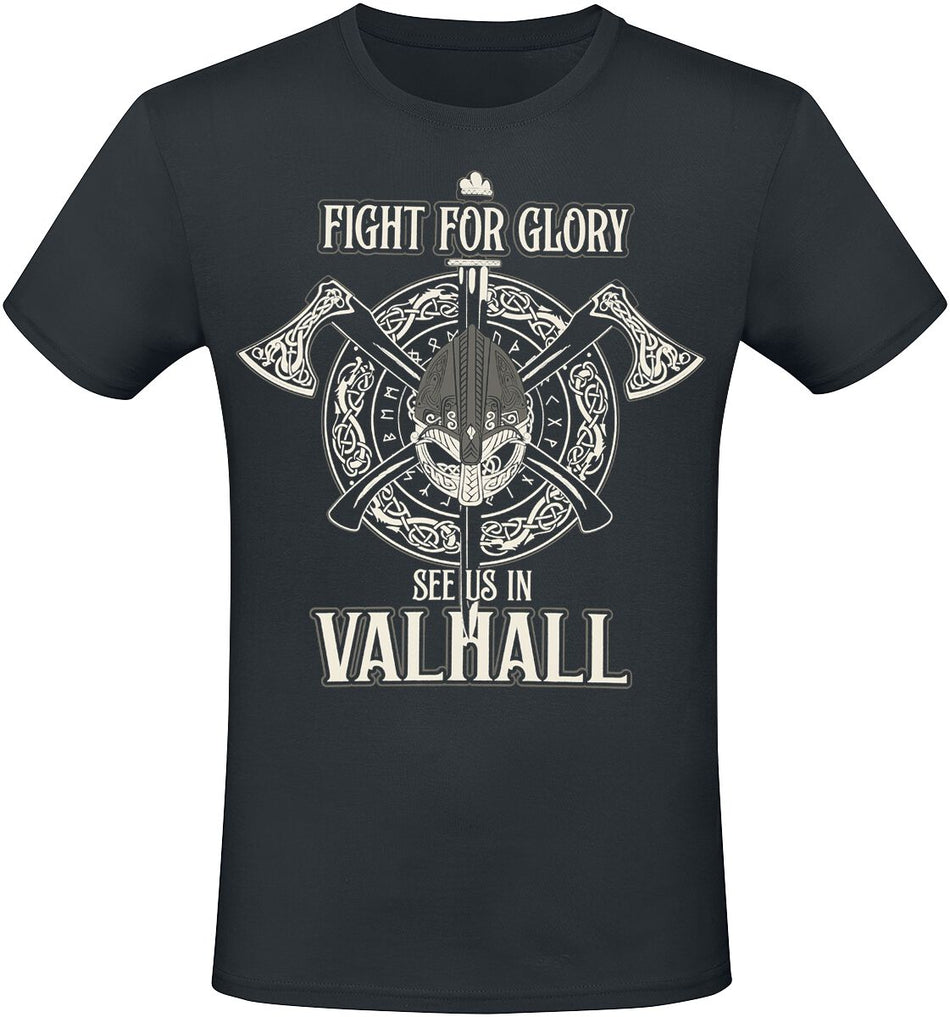 T-Shirt Manches courtes  de Lobo Negro - Fight For Glory - S à 4XL - pour Homme - noir - Lobo Negro