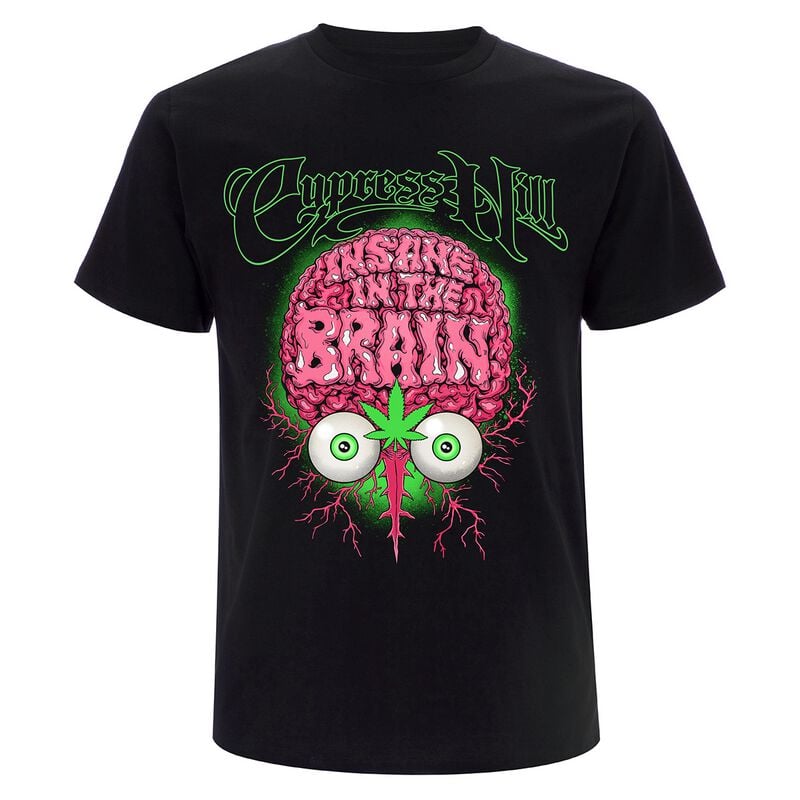 T-Shirt Manches courtes  de Cypress Hill - Jelly Brain Tour - S à XXL - pour Homme - noir - cypress hill
