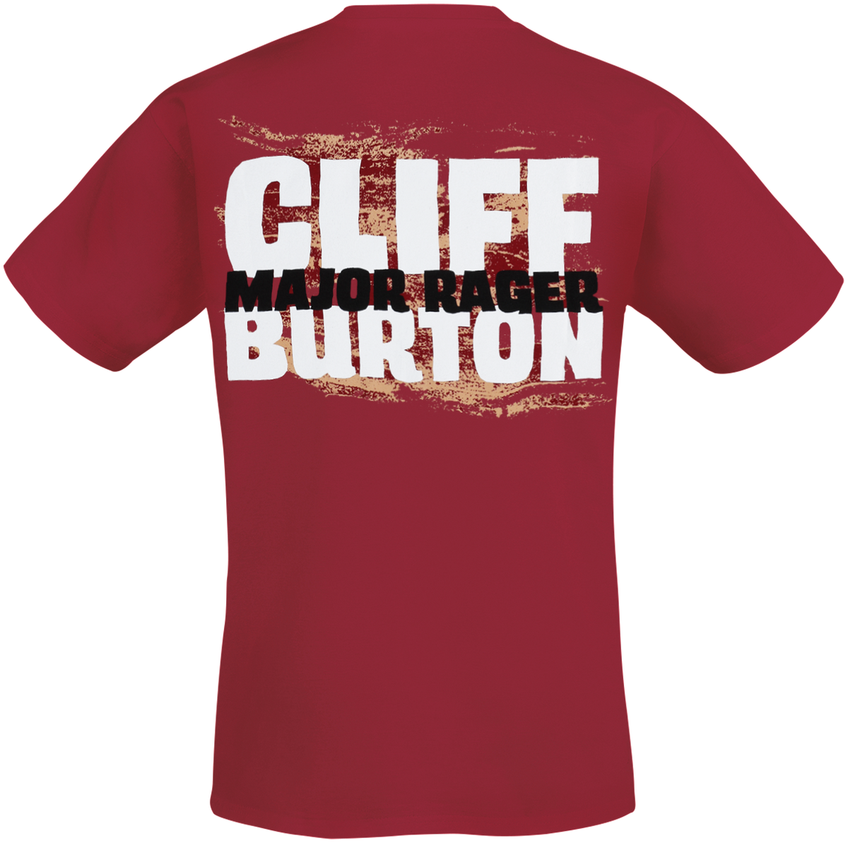 T-Shirt Manches courtes  de Burton, Cliff - Bass Solo Cartoon - S à XXL - pour Homme - rouge - Burton, Cliff - View 2