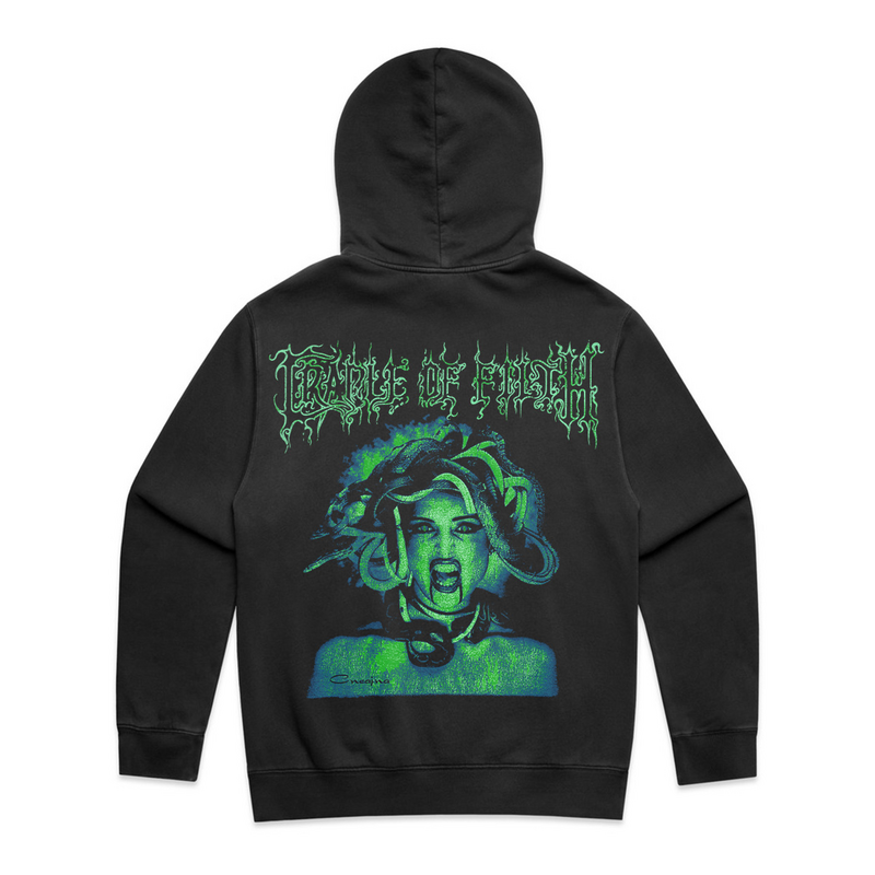 Sweat-shirt à capuche  de Cradle Of Filth - Medusa Faded - S à 3XL - pour Homme - noir - Cradle Of Filth - View 2