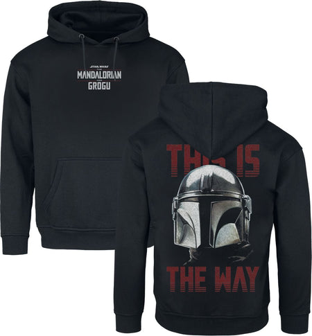 Sweat-shirt à capuche Disney de Star Wars - Mandalorian & Grogu - This Is The Way - M à XXL - pour Homme - noir - Star Wars