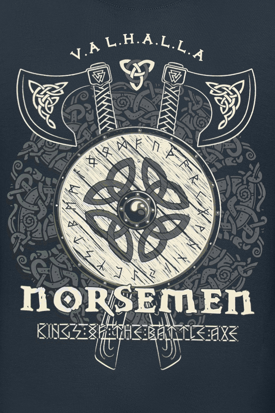 T-Shirt Manches courtes  de Lobo Negro - Norsemen - S à L - pour Homme - noir - Lobo Negro - View 2