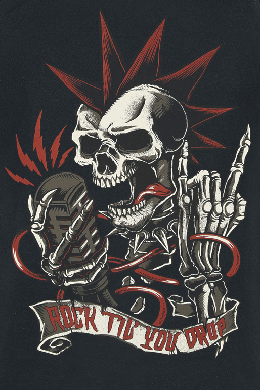 Débardeur Rockabilly de Gasoline Bandit - Rock Drop - S à 3XL - pour Homme - noir - Gasoline Bandit - View 2