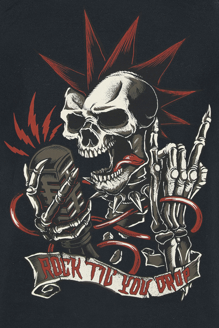 Débardeur Rockabilly de Gasoline Bandit - Rock Drop - S à 3XL - pour Homme - noir - Gasoline Bandit - View 2