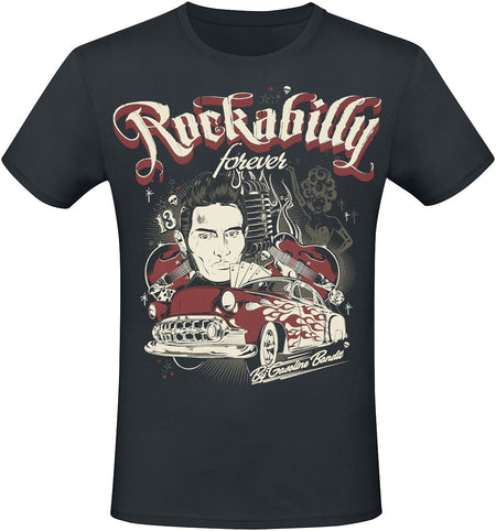 T-Shirt Manches courtes Rockabilly de Gasoline Bandit - Rockabilly - S à 4XL - pour Homme - noir - Gasoline Bandit