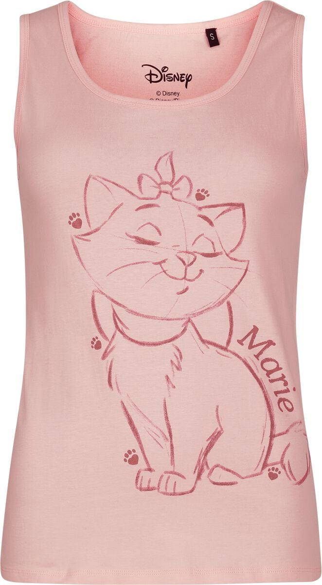 Débardeur Disney de Les Aristochats - Marie - Croquis - S à XXL - pour Femme - rose - Les Aristochats