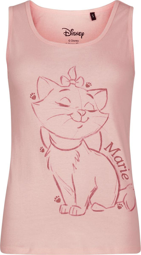 Débardeur Disney de Les Aristochats - Marie - Croquis - S à XXL - pour Femme - rose - Les Aristochats