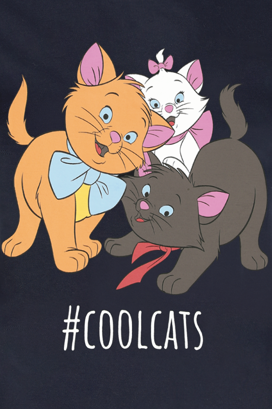 T-Shirt Manches courtes Disney de Les Aristochats - #COOLCATS - S à XXL - pour Femme - marine - Les Aristochats - View 2