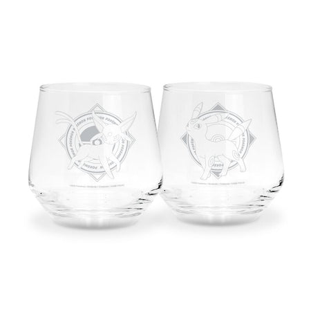 Lot de verres Gaming de Pokémon - Noctali & Mentali - pour Indifférent - transparent - Pokémon