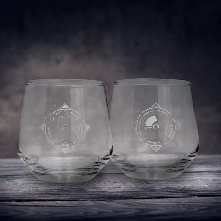 Lot de verres Gaming de Pokémon - Noctali & Mentali - pour Indifférent - transparent - Pokémon - View 2