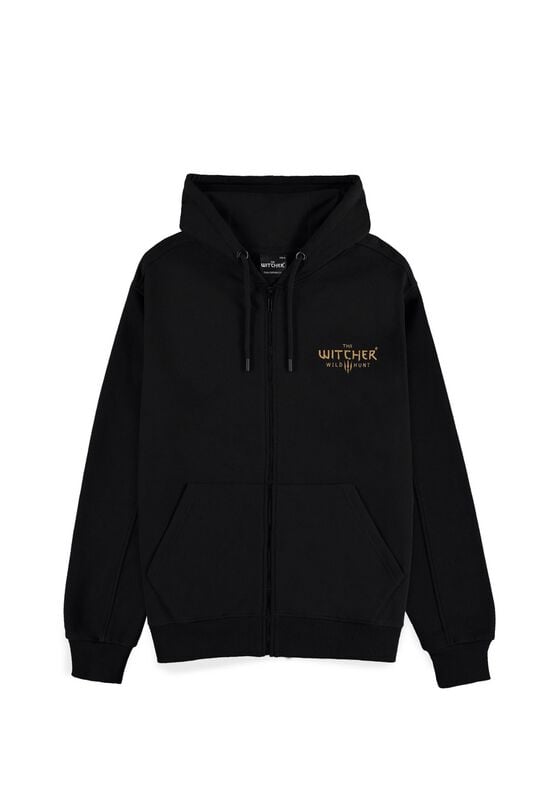 Sweat-shirt zippé à capuche Gaming de The Witcher - Witcher 3 Wild Hunt - S à XXL - pour Homme - noir - The Witcher