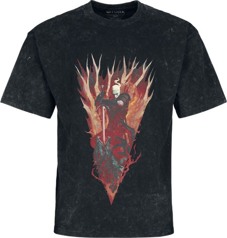 T-Shirt Manches courtes Gaming de The Witcher - The Beast Slayer - S à XXL - pour Homme - noir - The Witcher
