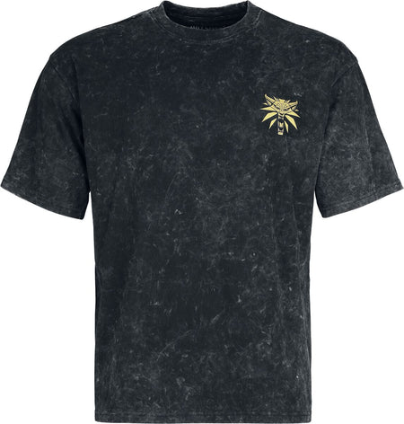 T-Shirt Manches courtes Gaming de The Witcher - Geralt & Yennefer - S à XXL - pour Homme - noir - The Witcher