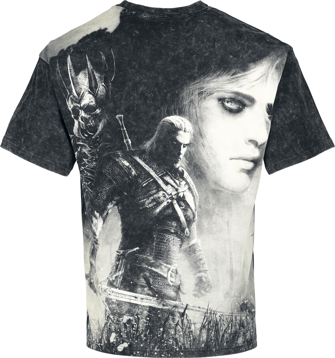 T-Shirt Manches courtes Gaming de The Witcher - Geralt & Yennefer - S à XXL - pour Homme - noir - The Witcher - View 2