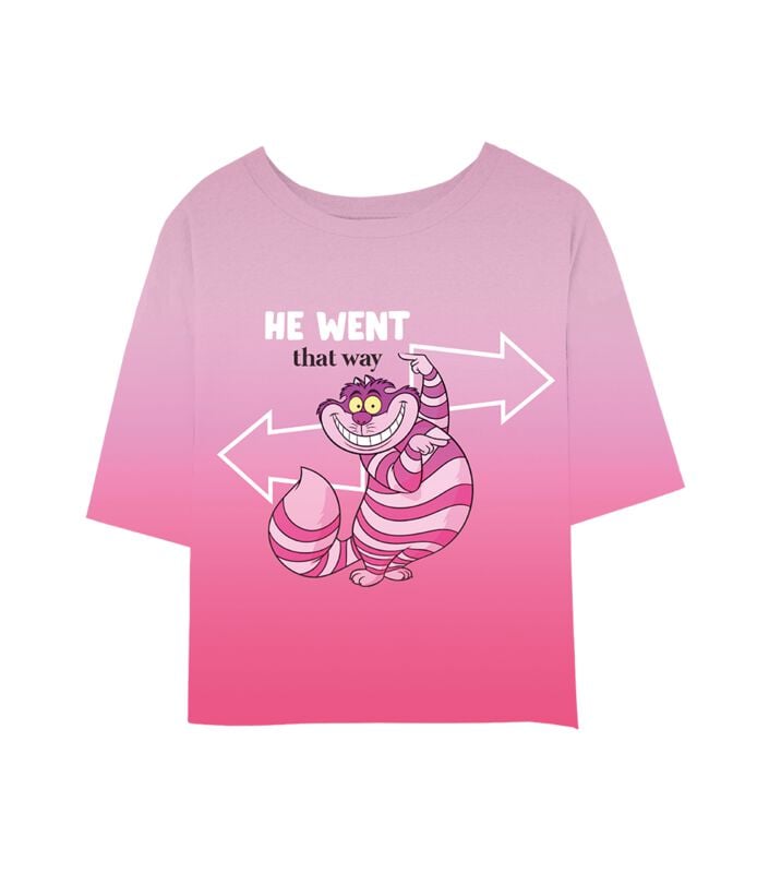 T-Shirt Manches courtes Disney de Alice Au Pays Des Merveilles - We Went That Way - S à XXL - pour Femme - multicolore - Alice Au Pays Des Merveilles