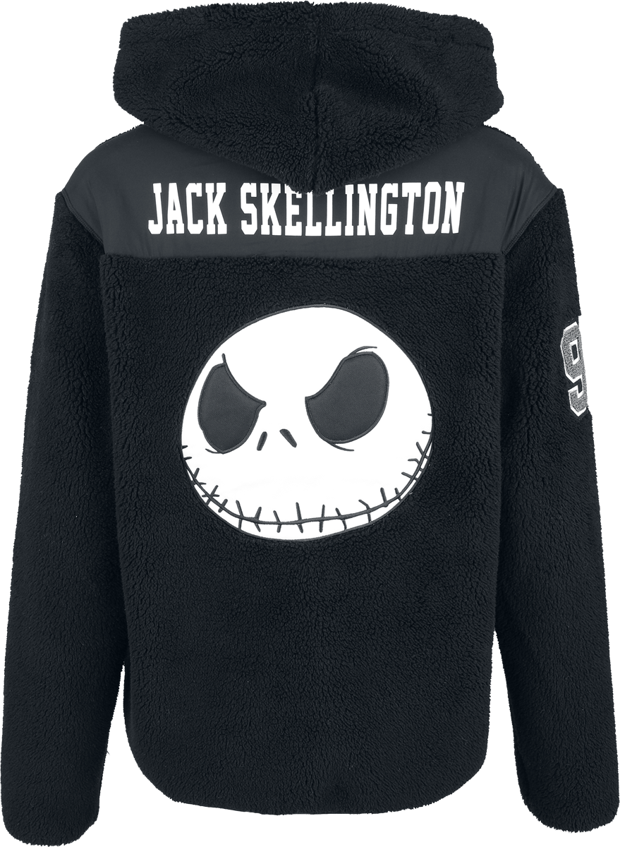 Sweat-shirt zippé à capuche Disney de L'Étrange Noël De Monsieur Jack - Jack Skellington - S à XXL - pour Homme - noir - L'Étrange Noël De Monsieur Jack - View 2