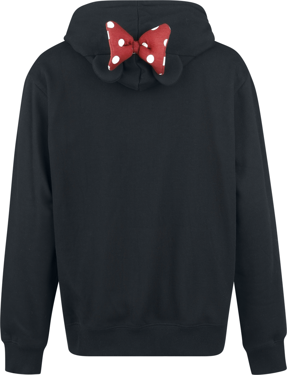 Sweat-shirt à capuche Disney de Mickey & Minnie Mouse - Minnie Maus - Ears & Bow - S à XXL - pour Femme - noir - Mickey & Minnie Mouse - View 2