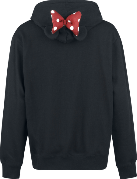 Sweat-shirt à capuche Disney de Mickey & Minnie Mouse - Minnie Maus - Ears & Bow - S à XXL - pour Femme - noir - Mickey & Minnie Mouse - View 2