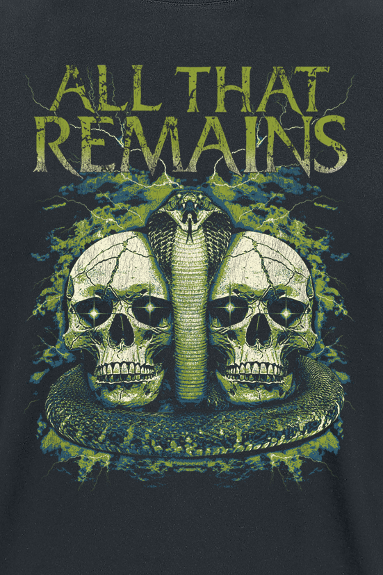 T-Shirt Manches courtes  de All That Remains - Cobra Skull - S à XXL - pour Homme - noir - All That Remains - View 2