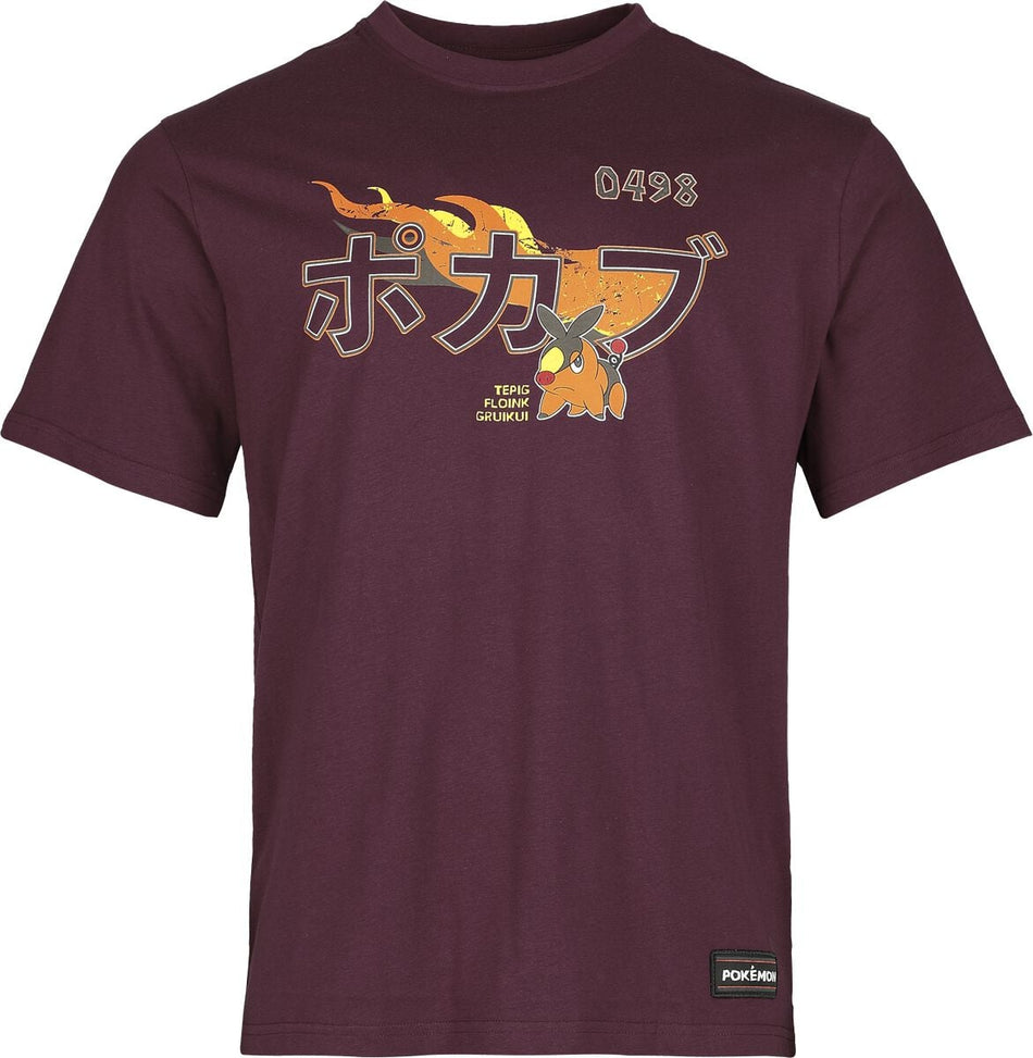 T-Shirt Manches courtes Gaming de Pokémon - Gruikui #0498 - S à XXL - pour Homme - bordeaux - Pokémon