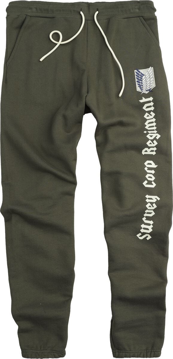 Bas de survêtement  de L'Attaque Des Titans - Corp Regiment - S à XXL - pour Homme - kaki - L'Attaque Des Titans