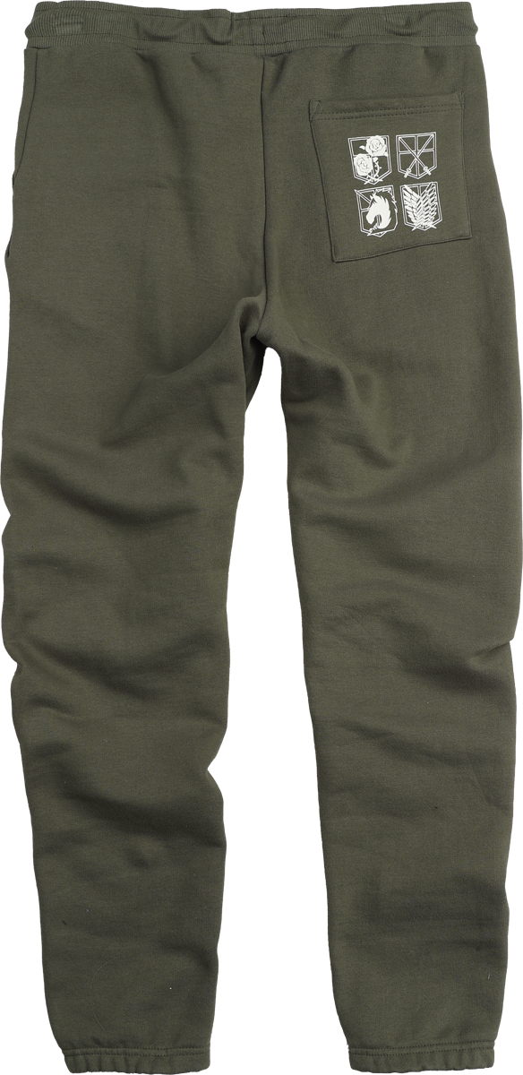 Bas de survêtement  de L'Attaque Des Titans - Corp Regiment - S à XXL - pour Homme - kaki - L'Attaque Des Titans - View 2