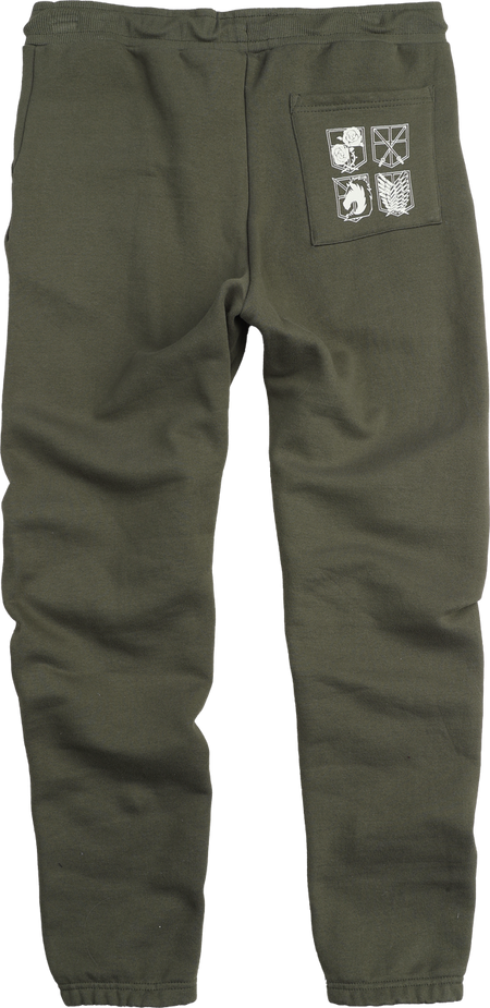 Bas de survêtement  de L'Attaque Des Titans - Corp Regiment - S à XXL - pour Homme - kaki - L'Attaque Des Titans - View 2