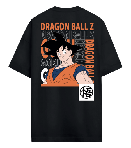 T-Shirt Oversize  de Dragon Ball - Z - Son Goku - S à XXL - pour Homme - noir - Dragon Ball - View 2