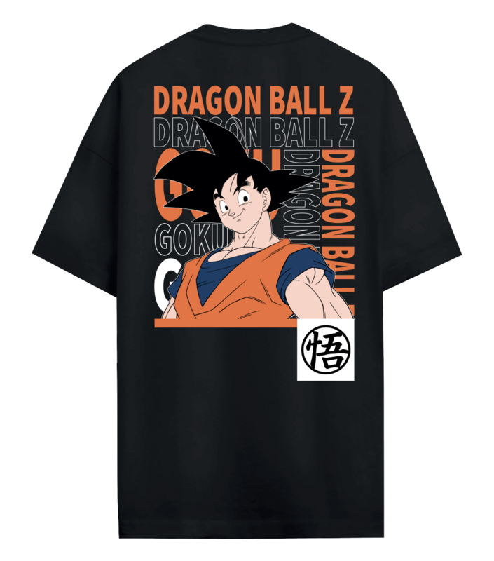 T-Shirt Oversize  de Dragon Ball - Z - Son Goku - S à XXL - pour Homme - noir - Dragon Ball - View 2