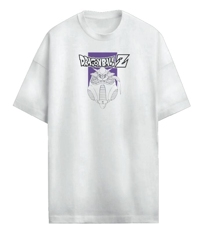 T-Shirt Oversize  de Dragon Ball - Z- Freezer - S à XXL - pour Homme - blanc - Dragon Ball