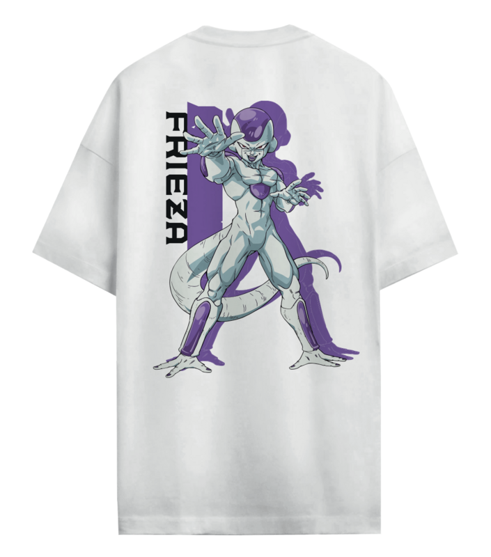 T-Shirt Oversize  de Dragon Ball - Z- Freezer - S à XXL - pour Homme - blanc - Dragon Ball - View 2