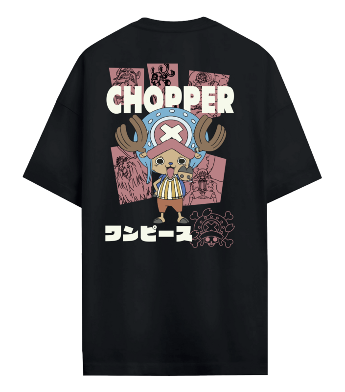 T-Shirt Oversize  de One Piece - Chopper - S à XXL - pour Homme - noir - One Piece - View 2